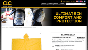 GoCLC - Lightweight PVC Rain Poncho