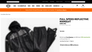 Harley-Davidson - Full Speed Reflective Rainsuit