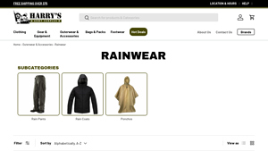 Harry's Army Surplus - Tru-Spec 24-7 Series Black All-Season Rain Parka