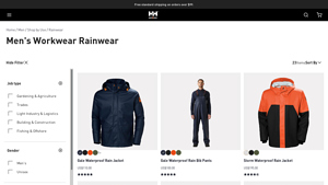HH Workwear - Men's Waterproof Rainwear