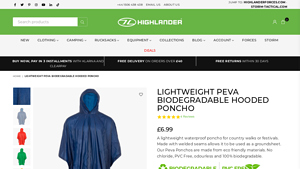 Highlander - Waterproof PVC Poncho