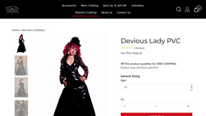 Hilary's Vanity - Devious Lady PVC Trench Coat