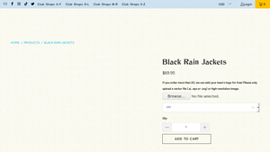 Icarus FC - Black Rain Jackets