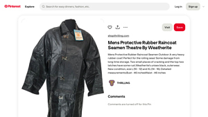 Weatherite - Mens Protective Rubber Raincoat