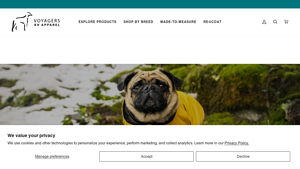 Voyagers K9 Apparel - Breed-Specific Dog Rain Coats