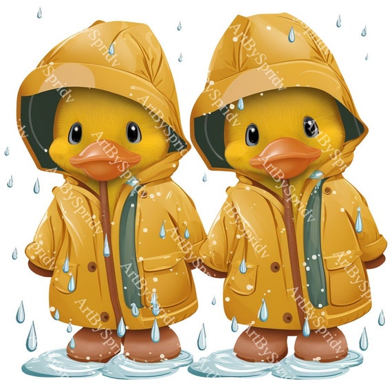 Illustrative image for kids duck raincoat