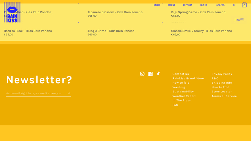 Kids Rain Poncho - RAINKISS