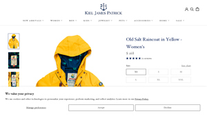 Kiel James Patrick - Women's Old Salt Waterproof Fisherman Raincoat