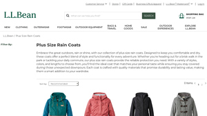 L.L. Bean - Plus Size Rain Coats