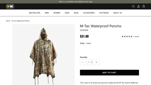 M-Tac - Waterproof Poncho