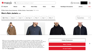 Macy's - Men's Rain Jackets