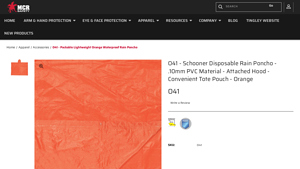 MCR Safety - O41 Schooner Disposable Rain Poncho