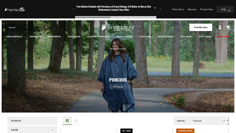 Lightweight Rain Ponchos - Frogg Toggs