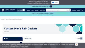 Merchology - Men's Custom Rain Jackets