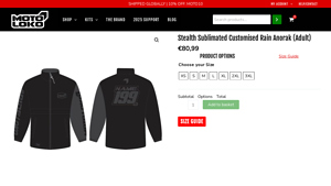 Moto Loko - Stealth Sublimated Rain Anorak