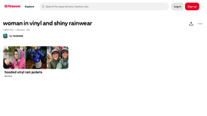 Pinterest - Hooded Vinyl Rain Jackets