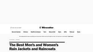 NY Times - Top Raincoats and Jackets