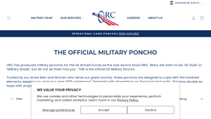 ORC Industries - Official Military Poncho