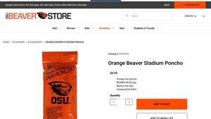 Orange Beaver - Stadium Poncho