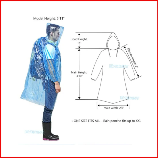 Illustrative image for PE Disposable Poncho