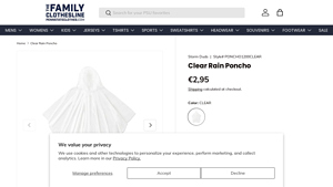 Storm Duds - Clear Rain Poncho