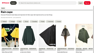 Pinterest - Rain Cape