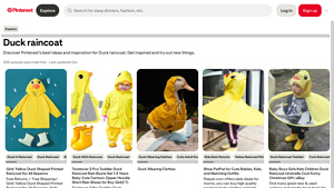 SHEIN - Girls' Yellow Duck Shaped Raincoat
