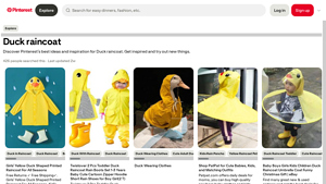 SHEIN - Duck Shaped Raincoat & Boots Set