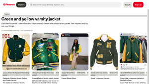 Pinterest - Green & Yellow Varsity Jacket