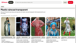 Pinterest - Transparent Plastic Raincoat