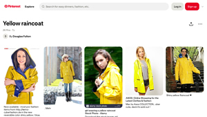 Pinterest - Reversible Yellow Raincoat