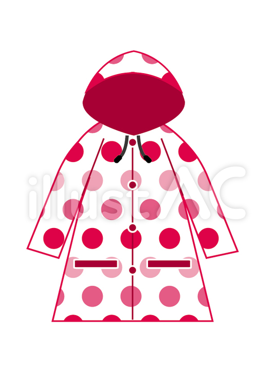Illustrative image for polka dot raincoat