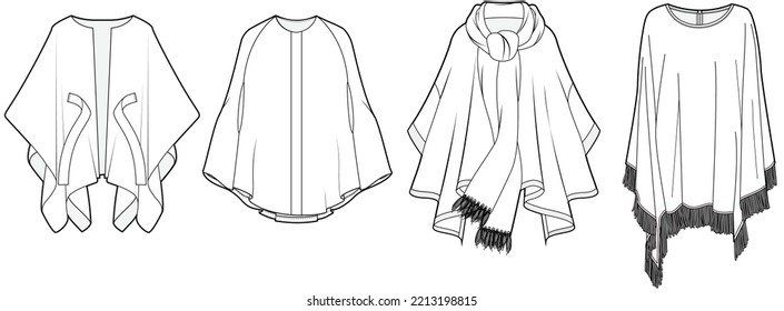 Illustrative image for poncho with pockets