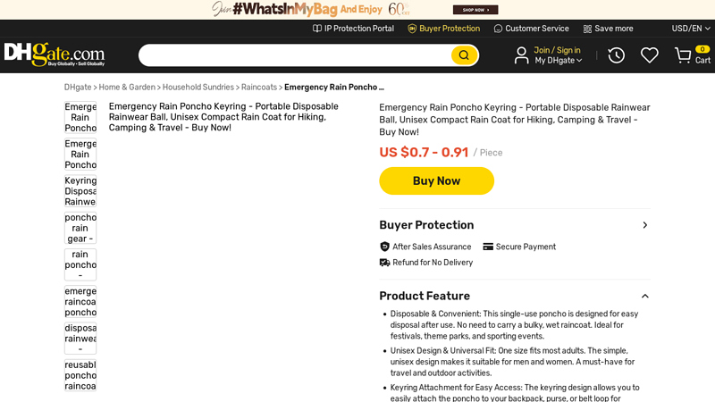 Emergency Rain Poncho Keyring - Buy Now! from Dhgate Raincoats