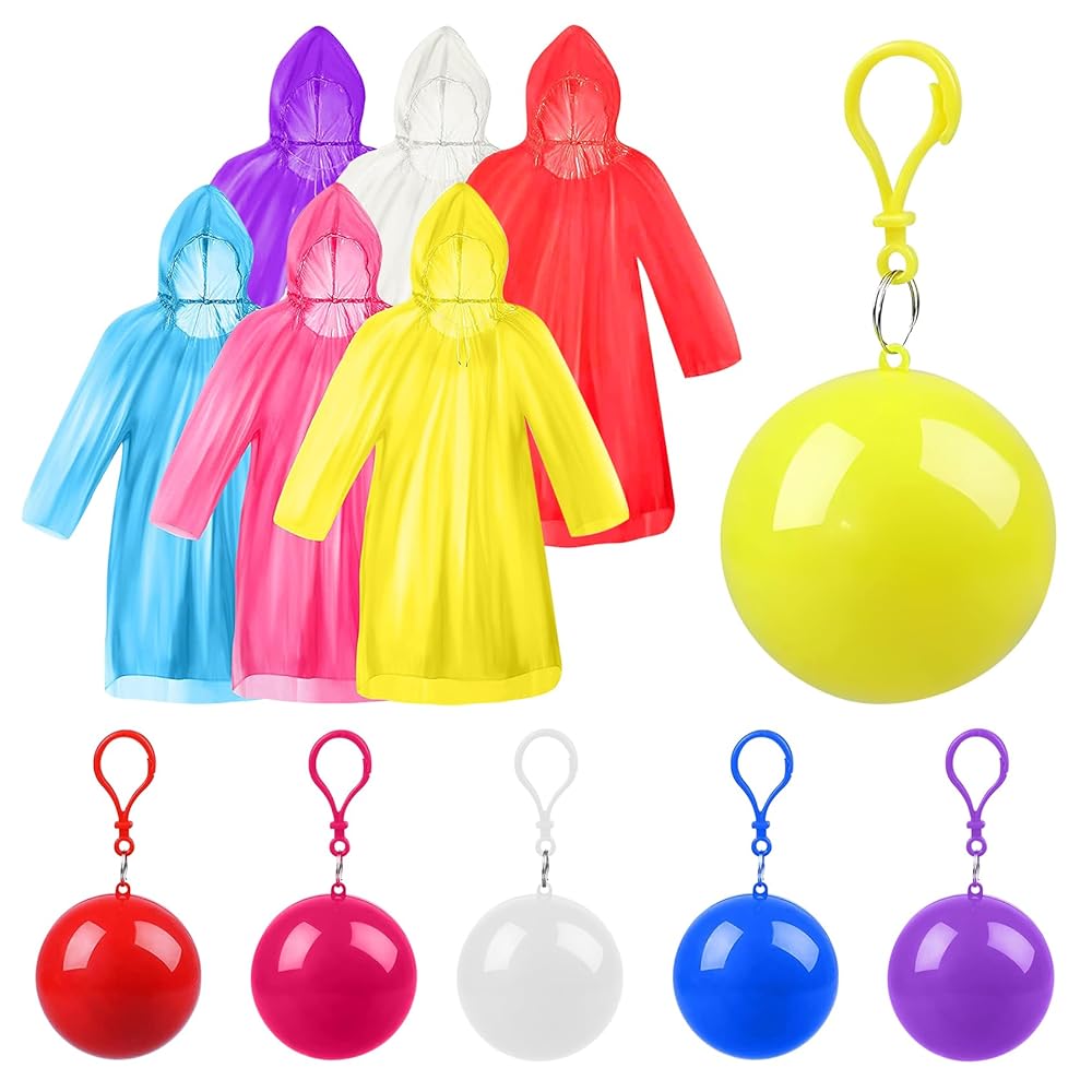 Illustrative image for Portable Rain Poncho Keyring Ball