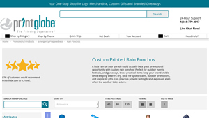 PrintGlobe - Custom Rain Ponchos
