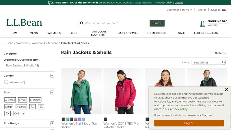 Women's Rain Jackets & Shells - L.L.Bean
