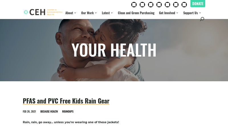 PFAS and PVC Free Kids Rain Gear - Center for Environmental Health