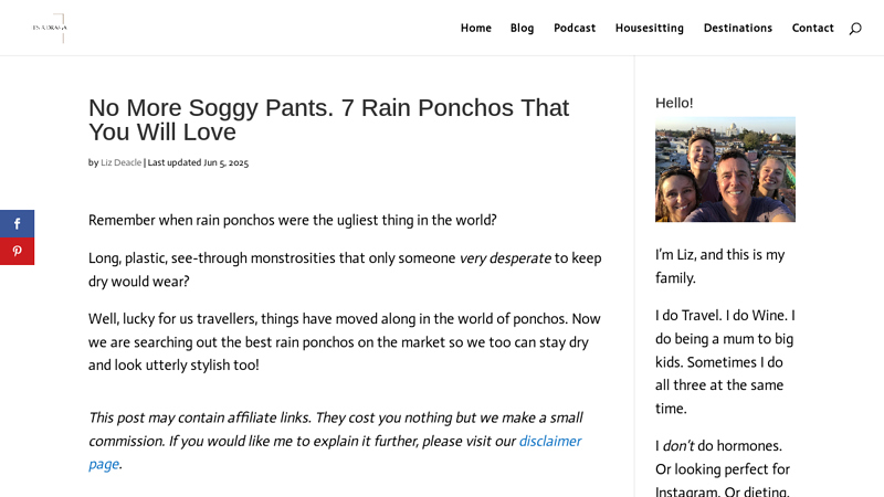 7 Of The Best Rain Ponchos. (No More Soggy Pants!) - Liz Deacle
