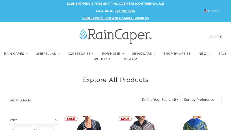 Rain Caper Fine Art Inspired Rain Gear, Home Decor, and Gifts