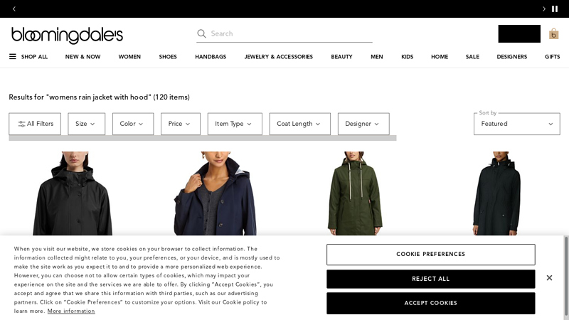 Womens Rain Jacket With Hood - Bloomingdale's