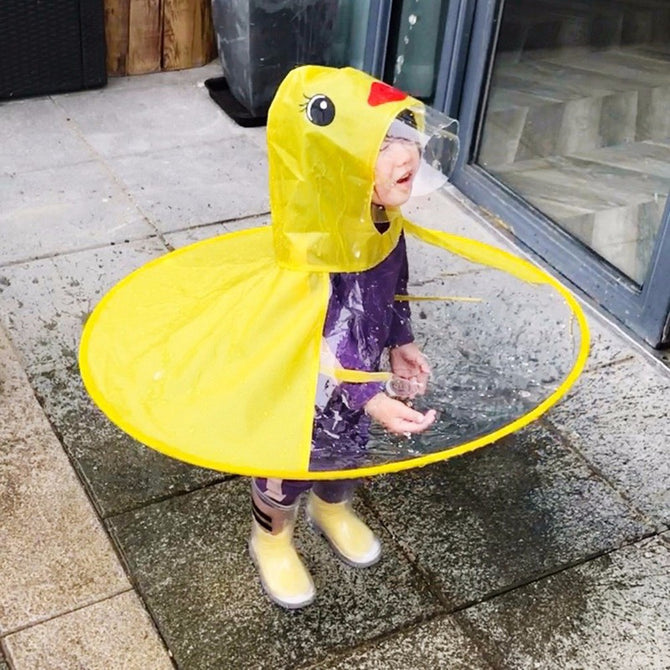 Illustrative image for rain duck ufo raincoat