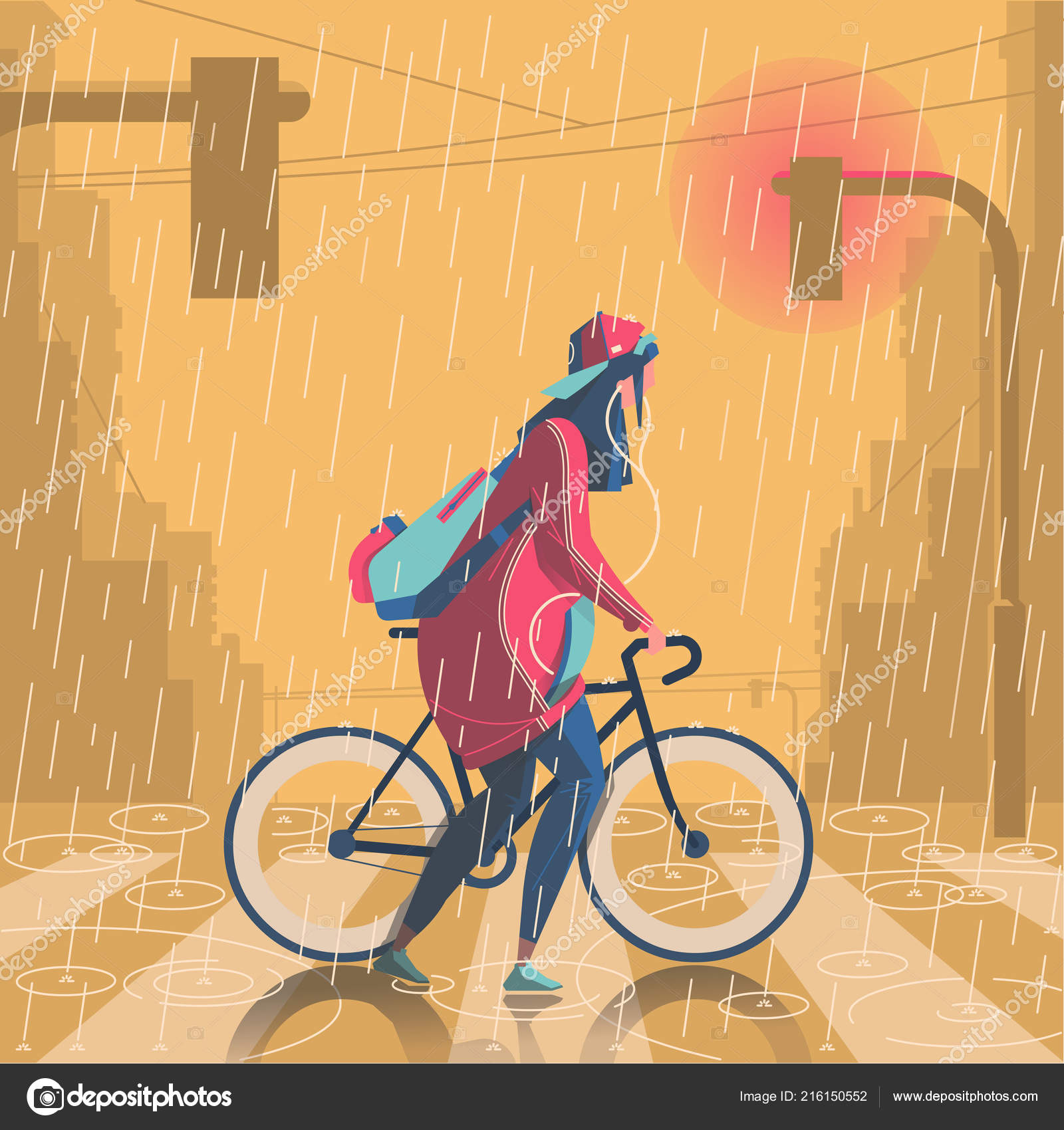 Illustrative image for rain jacket cycling