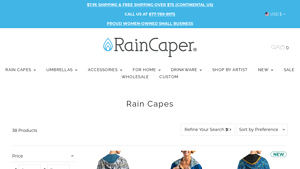 Raincaper - Women's Reversible Rain Ponchos