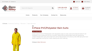 Rayco - 3-Piece PVC/Polyester Rain Suit