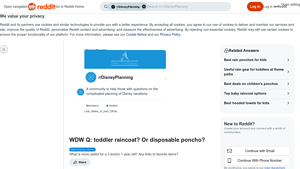 Reddit - Toddler Raincoat vs. Disposable Poncho