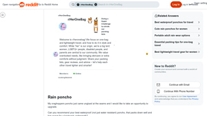 Craghoppers - Poncho Upgrade Needed
