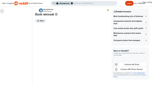 Reddit - Duck Raincoat