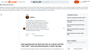 UPS - Ineffective Rain Coat