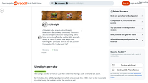 Ultralight Ponchos - Emergency Gear Recommendations